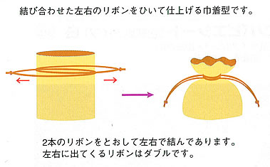 平袋タイプオーガンジーバッグ