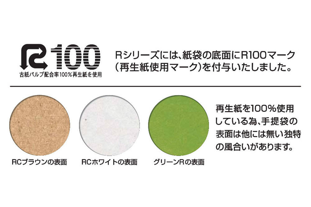 紙袋 古紙100%低価格タイプ