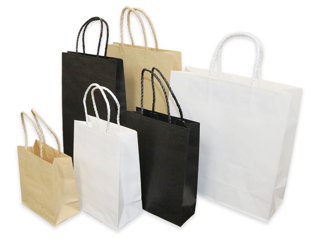 紙袋 無地中低価格タイプ手提袋-スライドナビゲーション